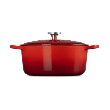 Le Creuset Signature Gusseisen runder Bräter - Kirschrot, 6,7 l - Le Creuset