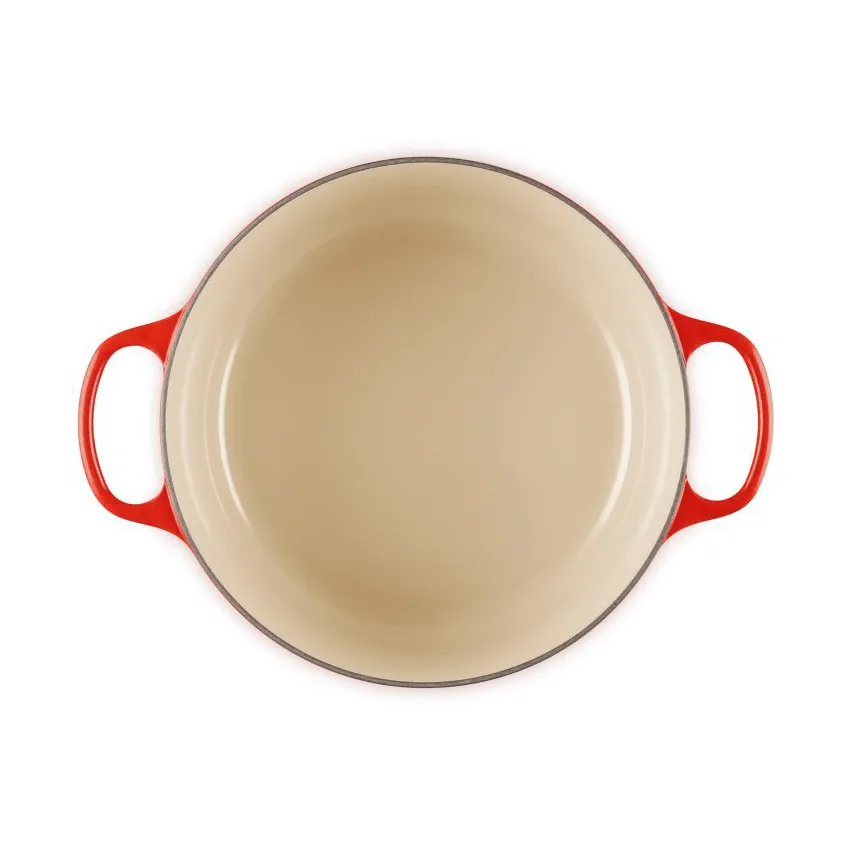 Le Creuset Signature Gusseisen runder Bräter, Kirschrot, 6,7 l Le Creuset