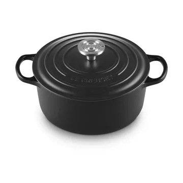 Le Creuset Signature Gusseisen runder Bräter - Matt Schwarz, 4,2 l - Le Creuset