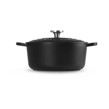 Le Creuset Signature Gusseisen runder Bräter - Matt Schwarz, 5,3 l - Le Creuset