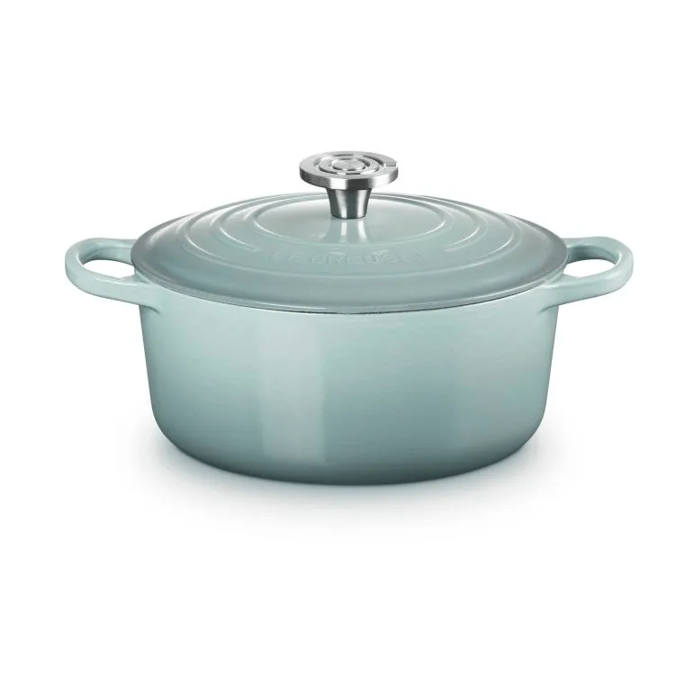 Le Creuset Signature Gusseisen runder Bräter, Meersalz, 4,2 l Le Creuset