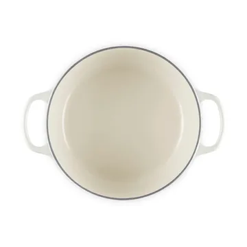 Le Creuset Signature Gusseisen runder Bräter - Meringue, 4,2 l - Le Creuset