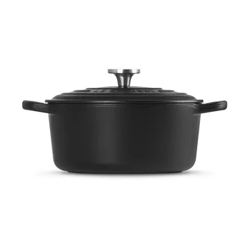 Le Creuset Signature Gusseisen runder Bräter - Schwarz, 3,3 l - Le Creuset