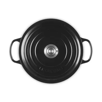 Le Creuset Signature Gusseisen runder Bräter - Schwarz, 5,3 l - Le Creuset