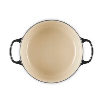 Le Creuset Signature Gusseisen runder Bräter - Schwarz, 5,3 l - Le Creuset