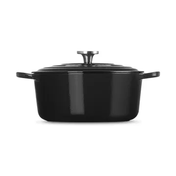 Le Creuset Signature Gusseisen runder Bräter - Schwarz, 6,7 l - Le Creuset