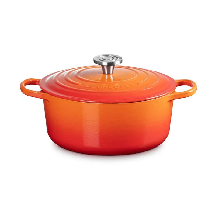 Le Creuset Signature Gusseisen runder Bräter - Volcanic, 5,3 l - Le Creuset