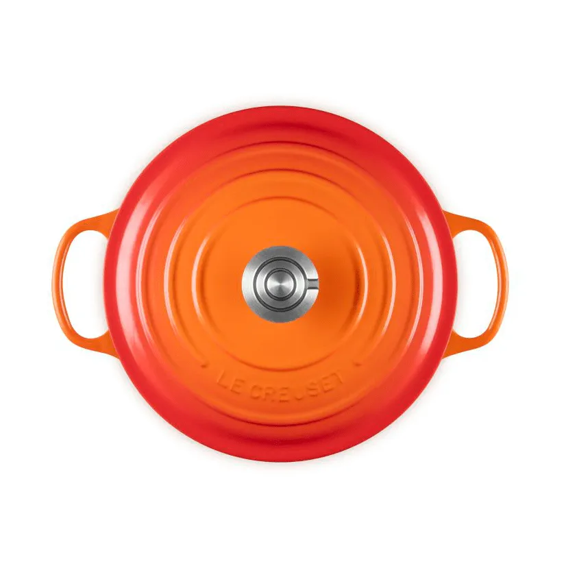Le Creuset Signature Gusseisen runder Bräter, Volcanic, 5,3 l Le Creuset