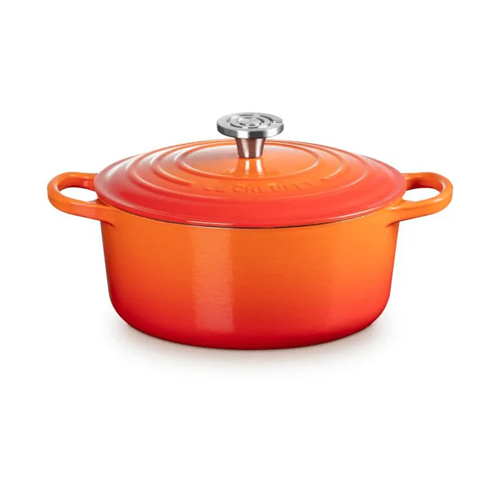 Le Creuset Signature Gusseisen runder Bräter - Vulkanisch, 4,2 l - Le Creuset
