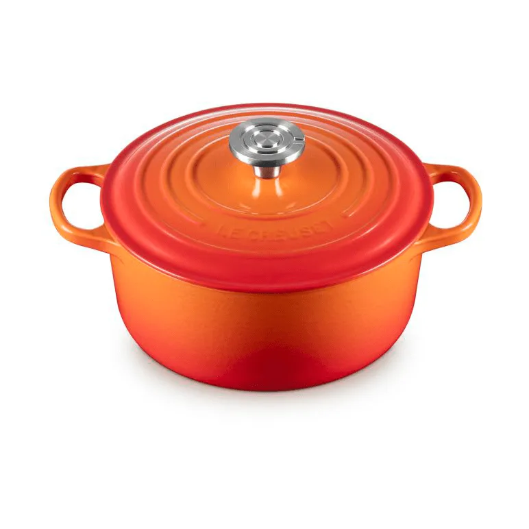 Le Creuset Signature Gusseisen runder Bräter, Vulkanisch, 4,2 l Le Creuset