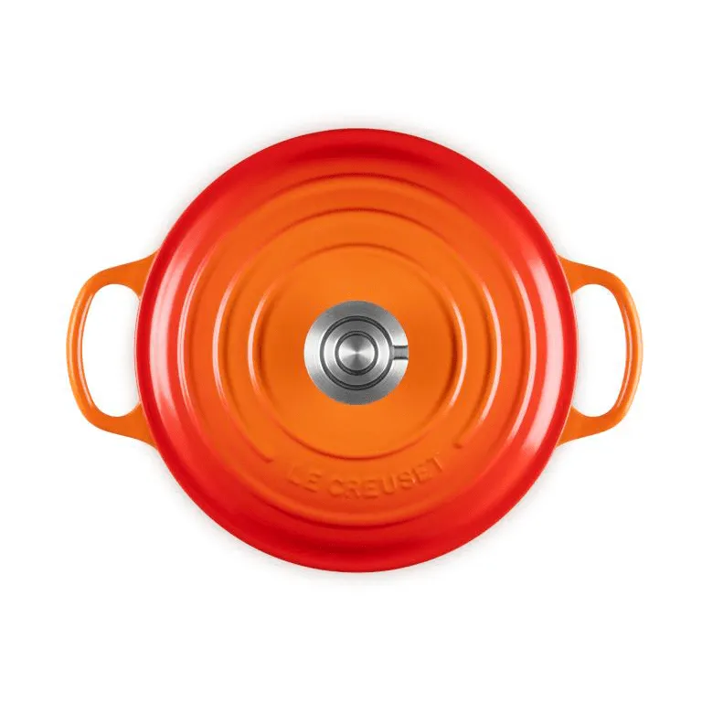 Le Creuset Signature Gusseisen runder Bräter, Vulkanisch, 4,2 l Le Creuset