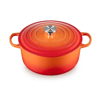 Le Creuset Signature Gusseisen runder Bräter - Vulkanisch, 6,7 l - Le Creuset