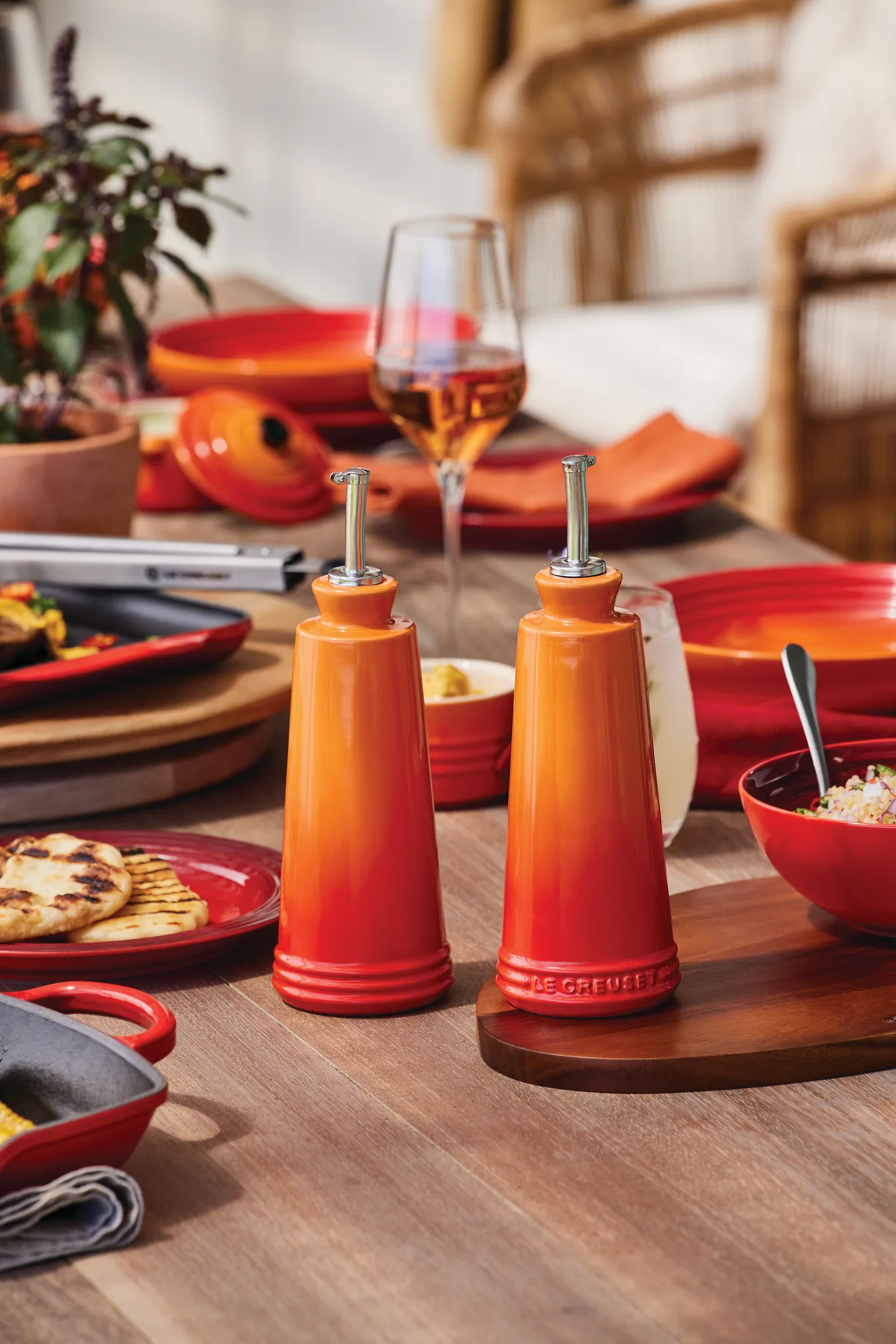 Le Creuset Signature Öl-& Essigset, Volcanic Le Creuset