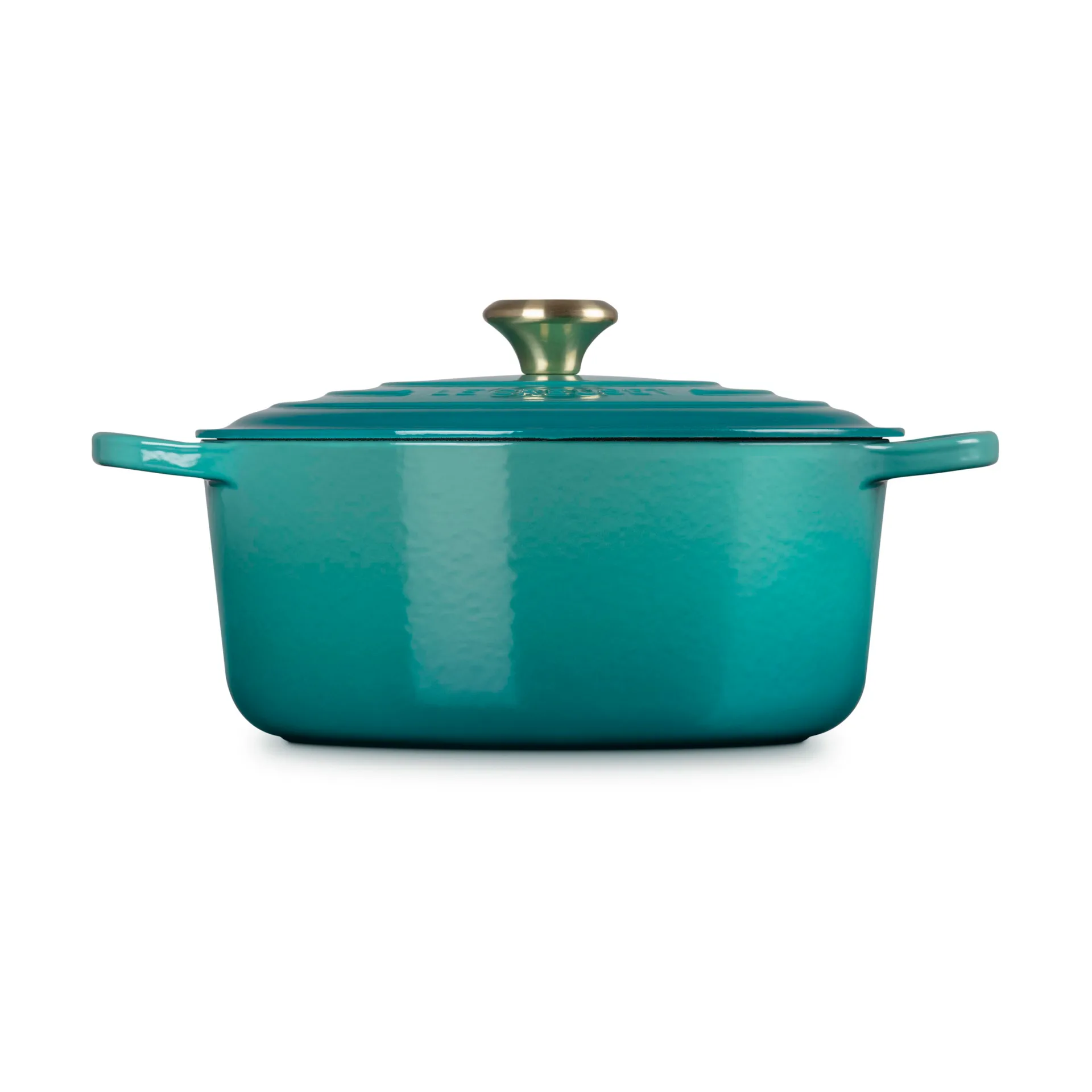 Le Creuset Signature ovaler Topf 6,3 l, Bleu Riviera Le Creuset