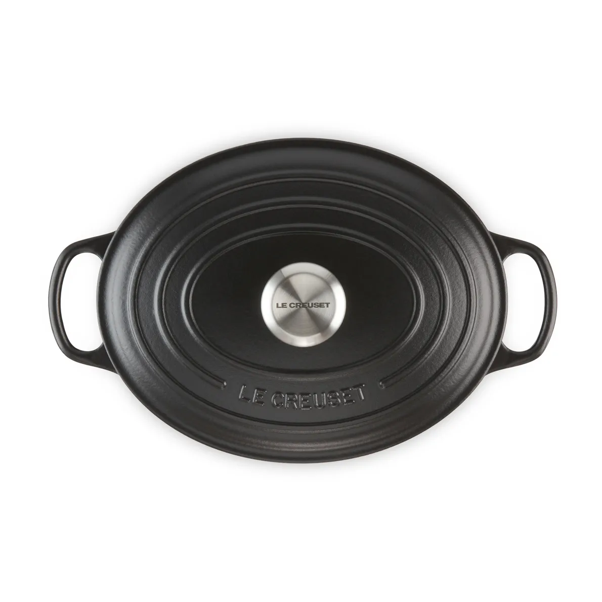 Le Creuset Signature ovaler Topf 6,3 l, Matte black Le Creuset