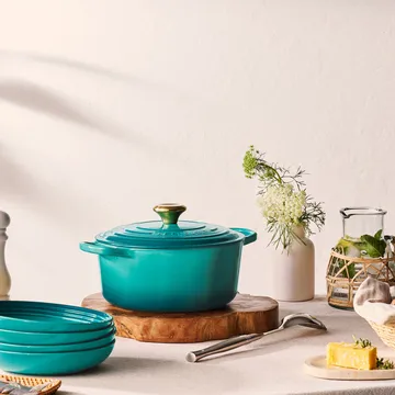 Le Creuset Signature Pastateller 22cm - Bleu Riviera - Le Creuset