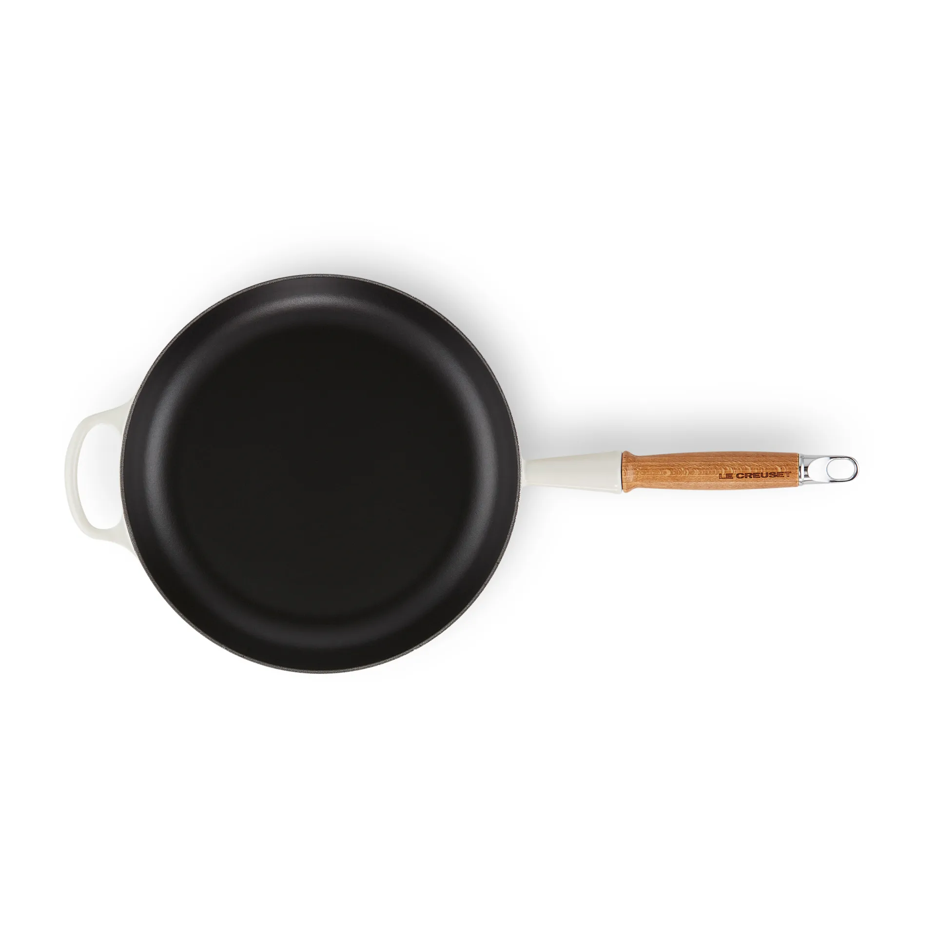 Le Creuset Signature Pfanne Holzgriff 28cm, Meringue Le Creuset