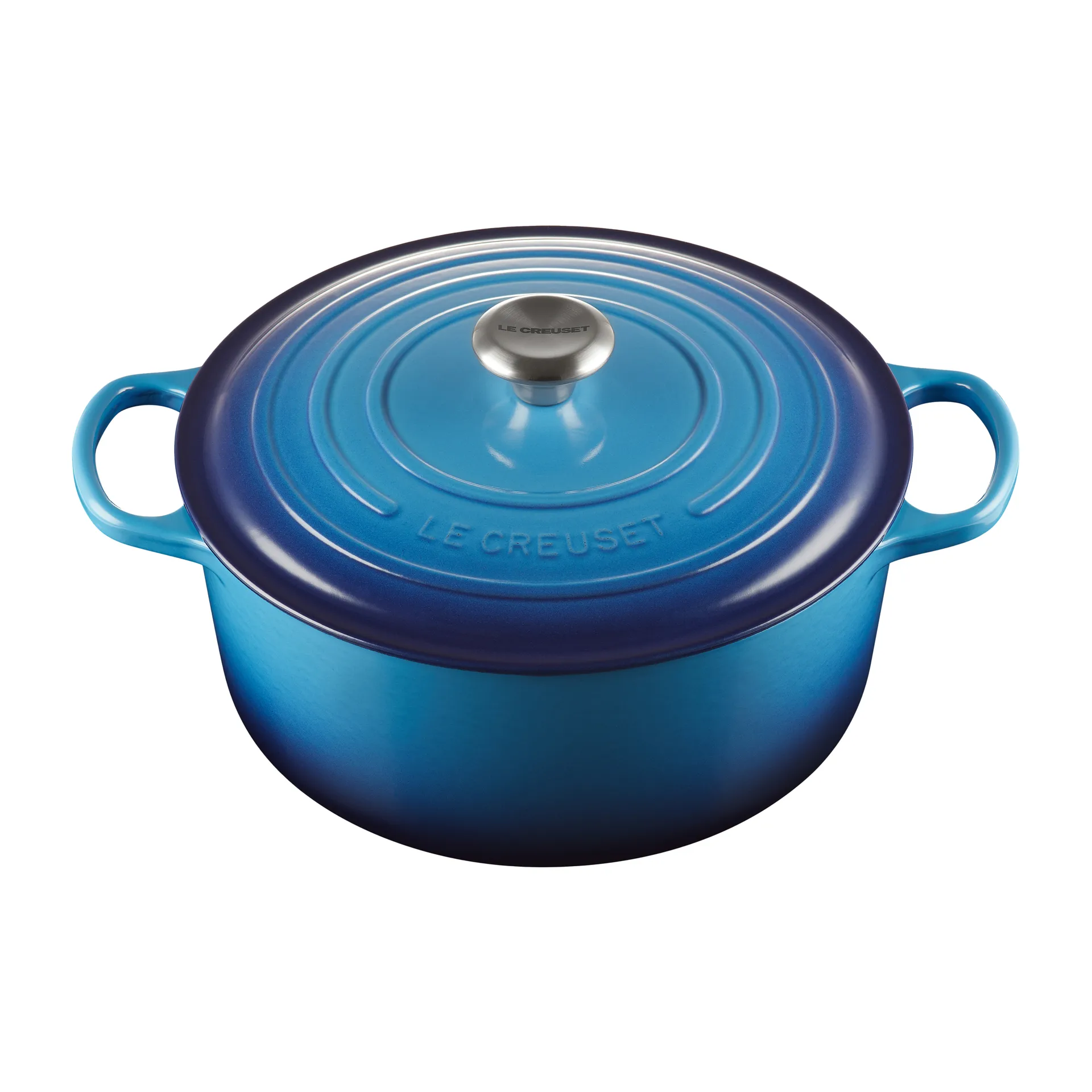 Le Creuset Signature runder Topf 6,7 l, Azure blue Le Creuset