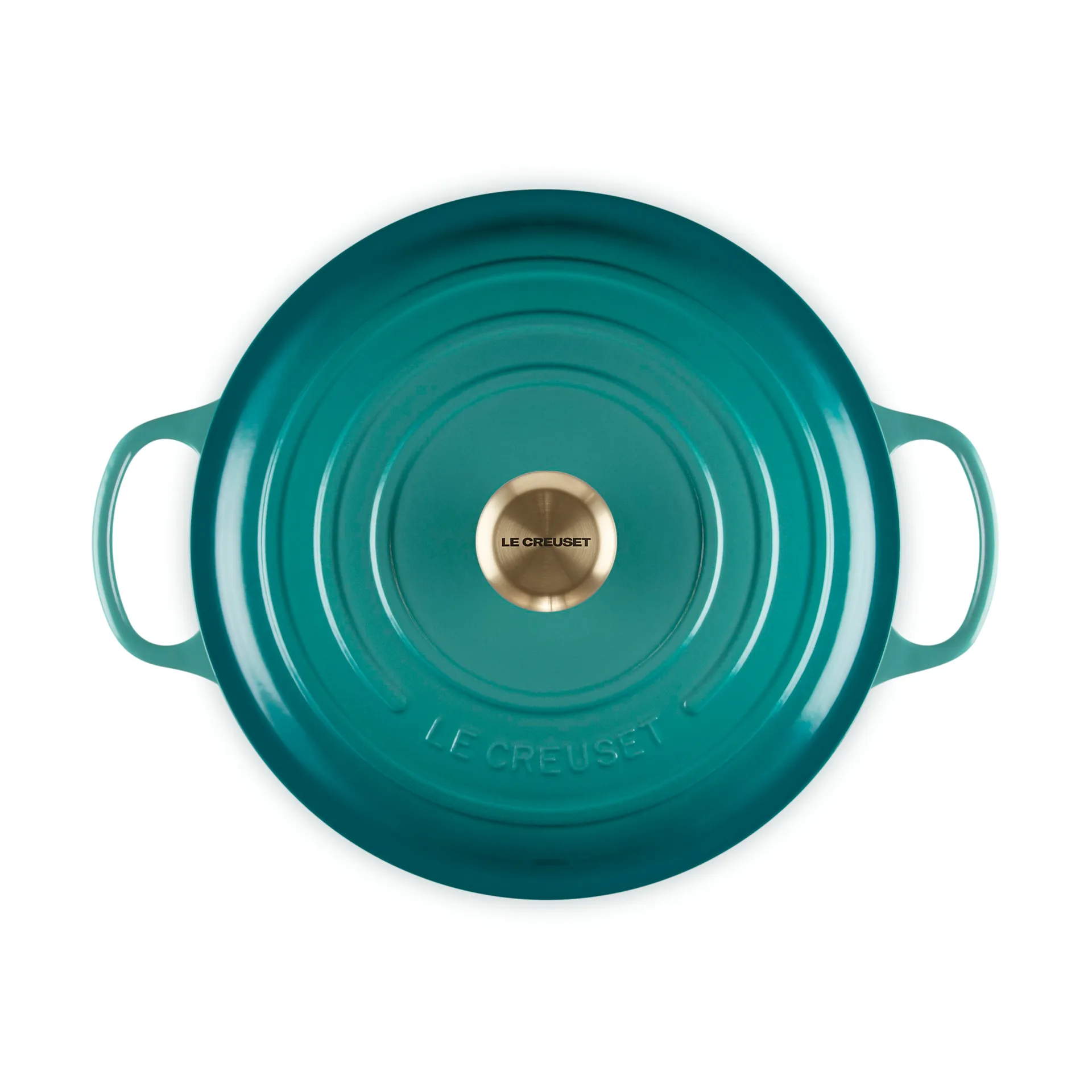 Le Creuset Signature runder Topf 6,7 l, Bleu Riviera Le Creuset