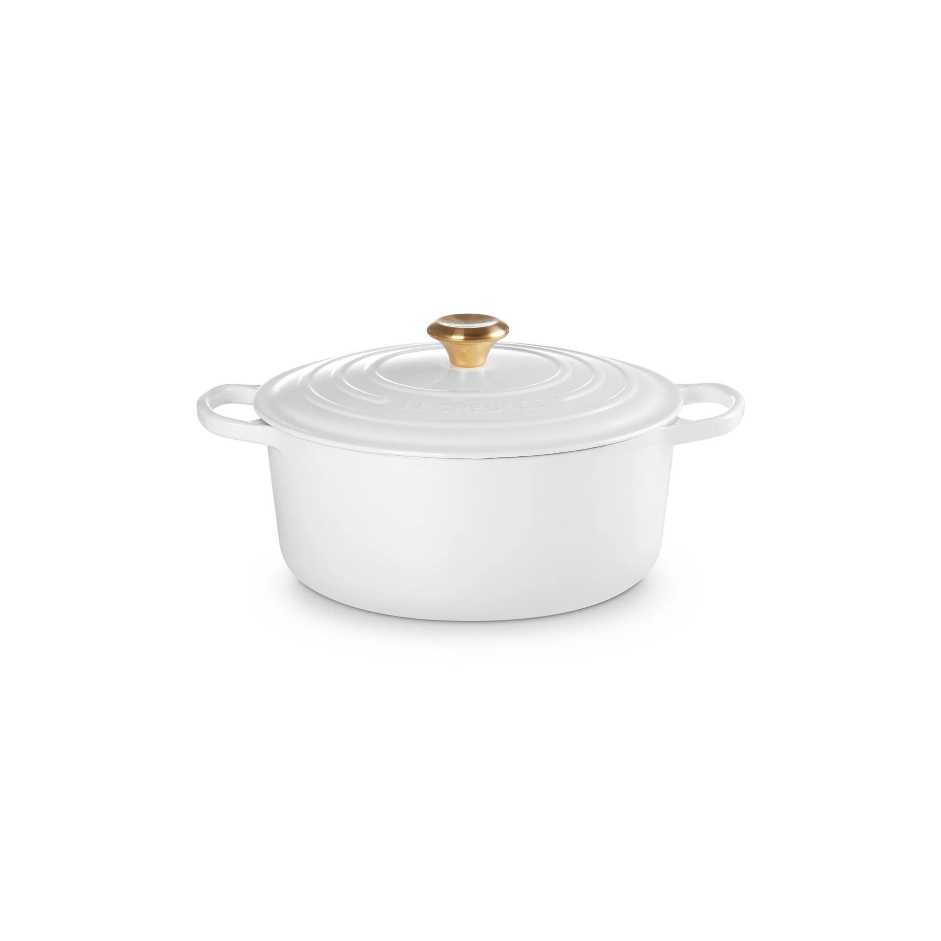 Le Creuset Signature runder Topf 6,7 l, Weiß Le Creuset