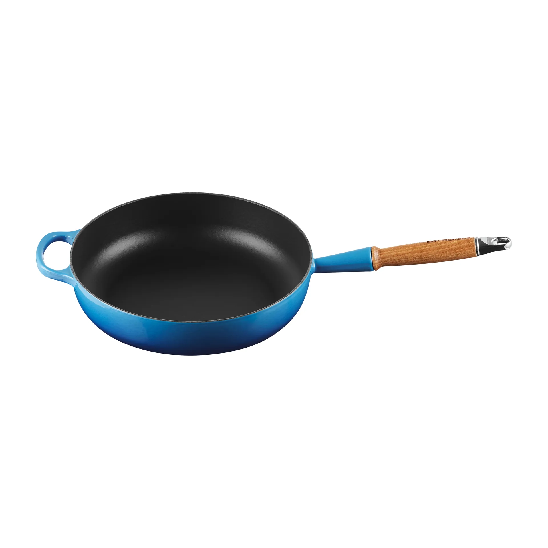 Le Creuset Signature Sauteuse Holzgriff 28cm, Azure blue Le Creuset