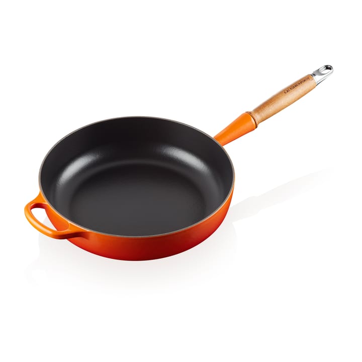 Le Creuset Signature Sauteuse Holzgriff 28cm, Flame Le Creuset