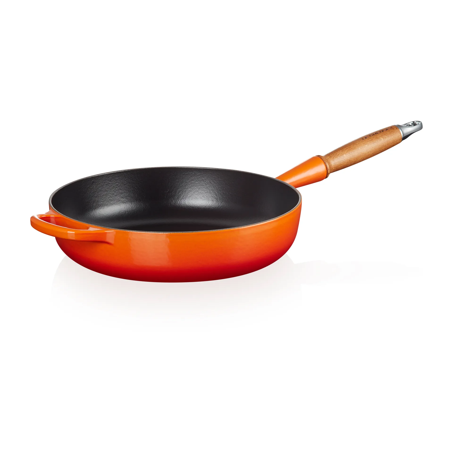 Le Creuset Signature Sauteuse Holzgriff 28cm, Flame Le Creuset
