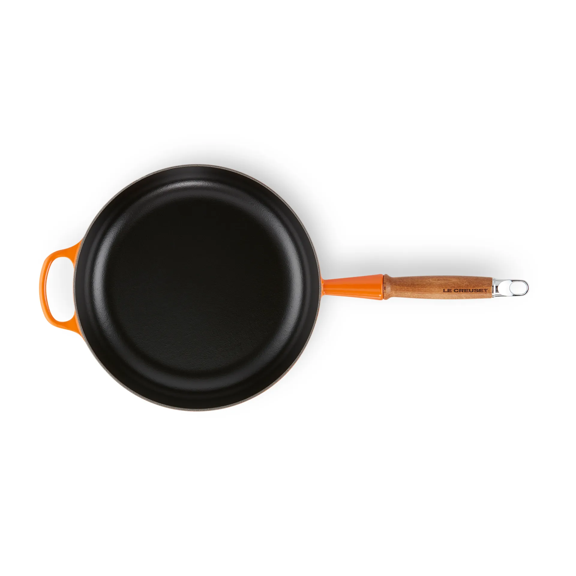 Le Creuset Signature Sauteuse Holzgriff 28cm, Flame Le Creuset