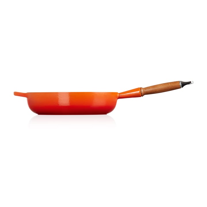 Le Creuset Signature Sauteuse Holzgriff 28cm, Flame Le Creuset