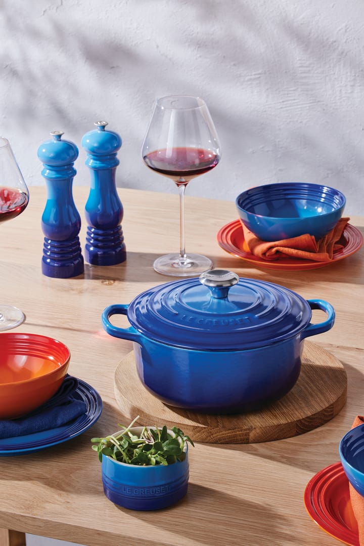 Le Creuset Signature tiefer Teller 16cm, Azure blue Le Creuset