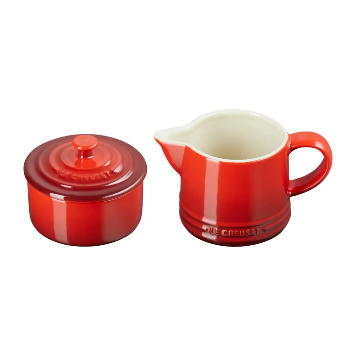 Le Creuset Signature Zucker- & Milchset, Cerise