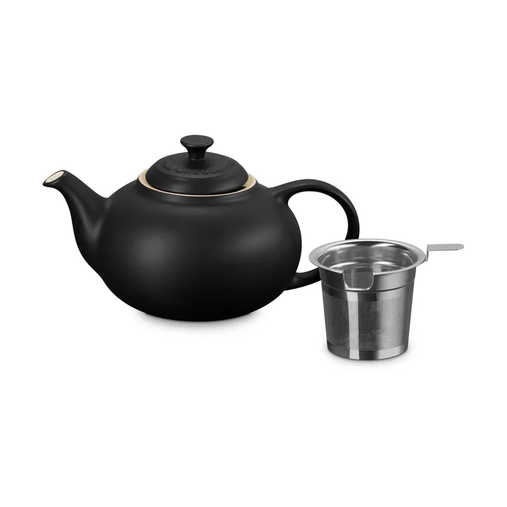 Le Creuset Teekanne - Matte Black, mit Sieb, 1,3 L - Le Creuset