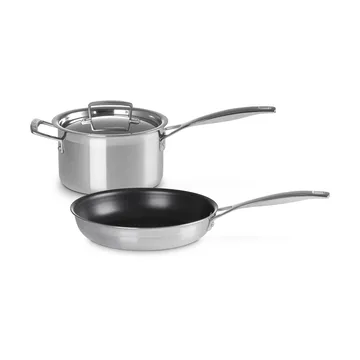 Le Creuset Topf- und Pfannenset - Edelstahl, 2-teilig - Le Creuset