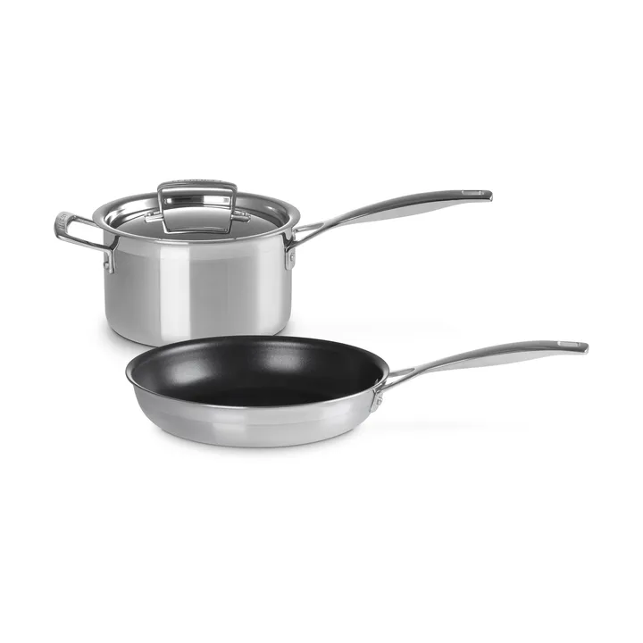 Le Creuset Topf- und Pfannenset - Edelstahl, 2-teilig - Le Creuset