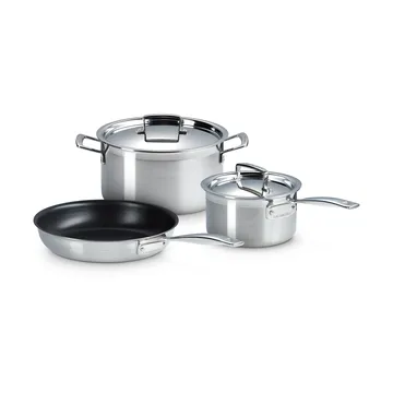Le Creuset Topf- und Pfannenset - Edelstahl, 3-teilig - Le Creuset