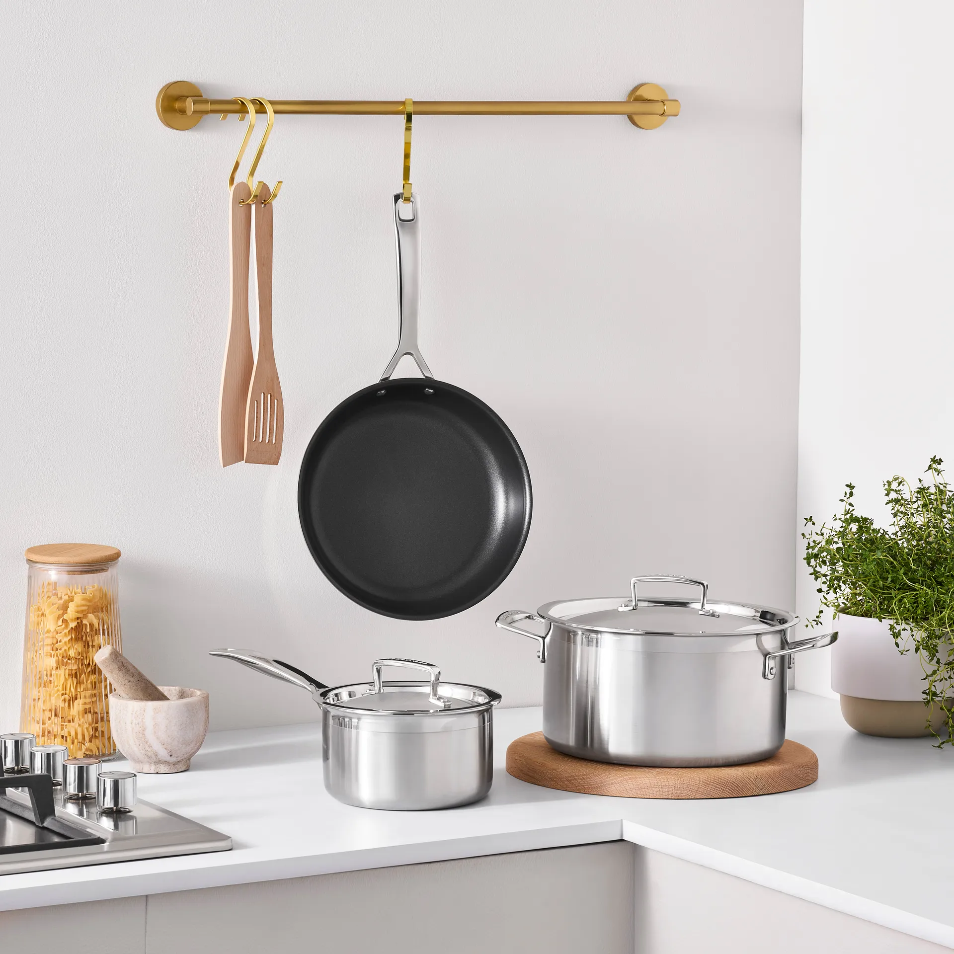 Le Creuset Topf- und Pfannenset, Edelstahl, 3-teilig Le Creuset