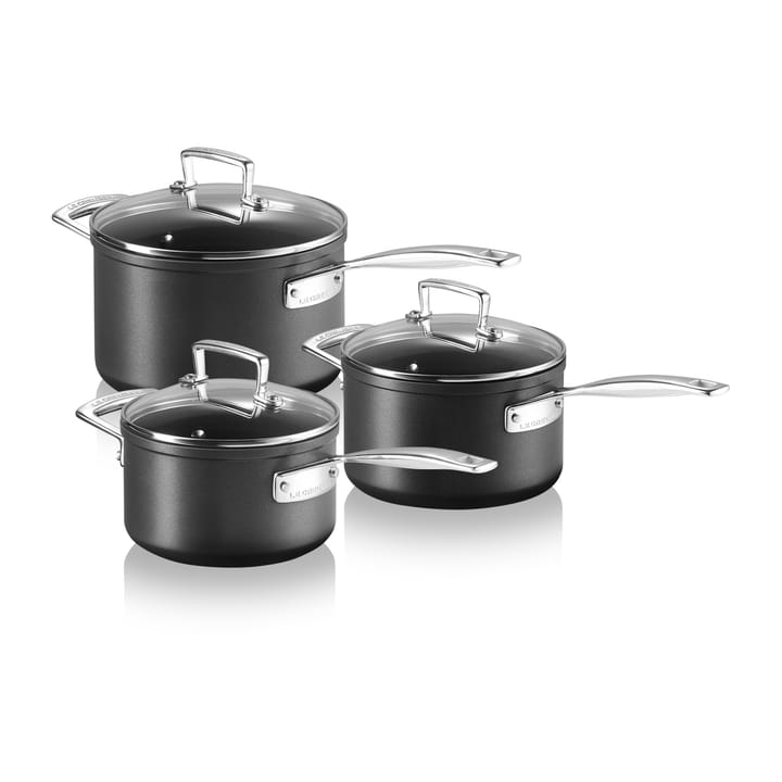 Le Creuset Topfset 3 Teile, Black Le Creuset