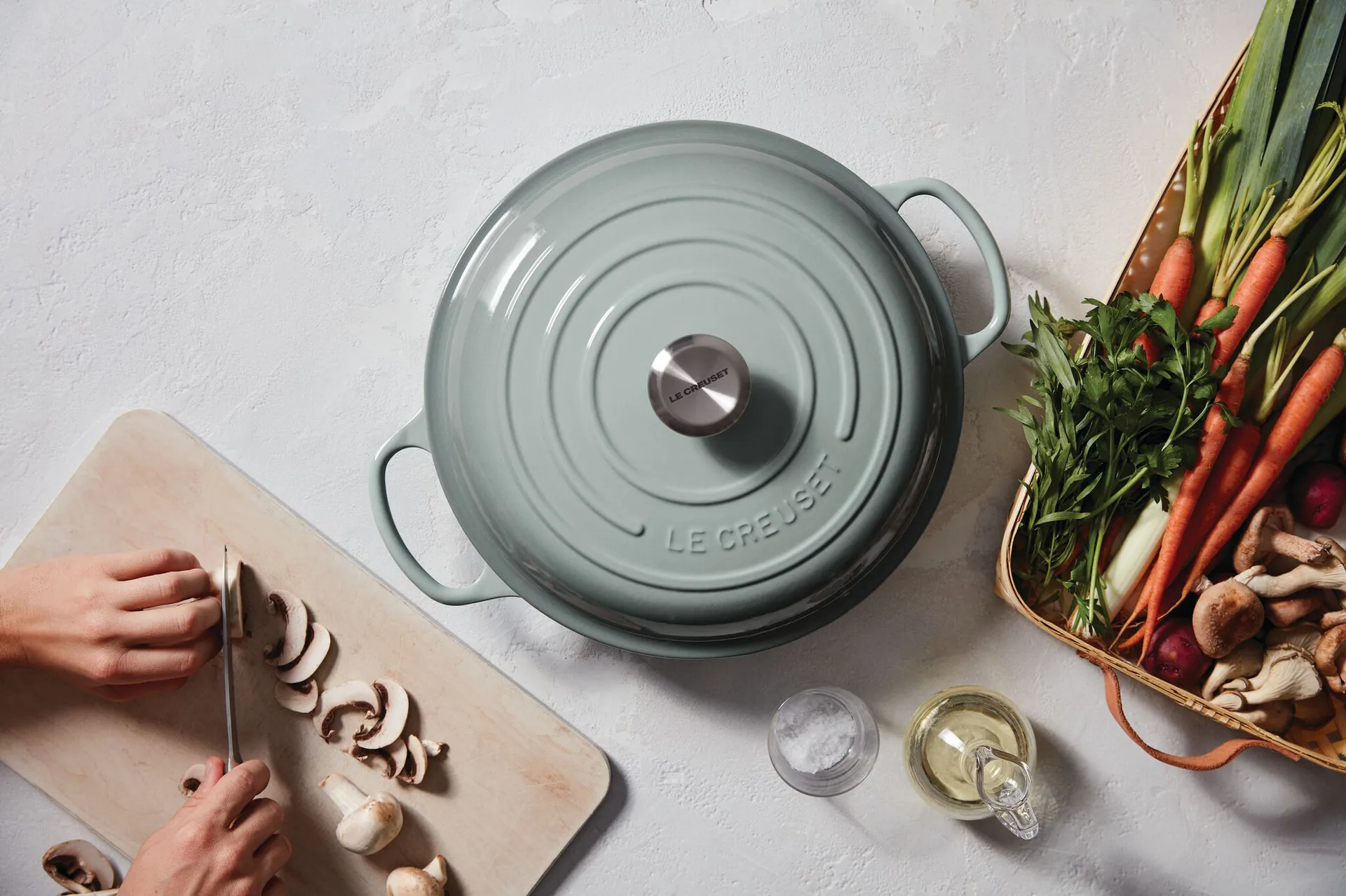 Signature Bufféttopf 3,5 l, Sea Salt Le Creuset