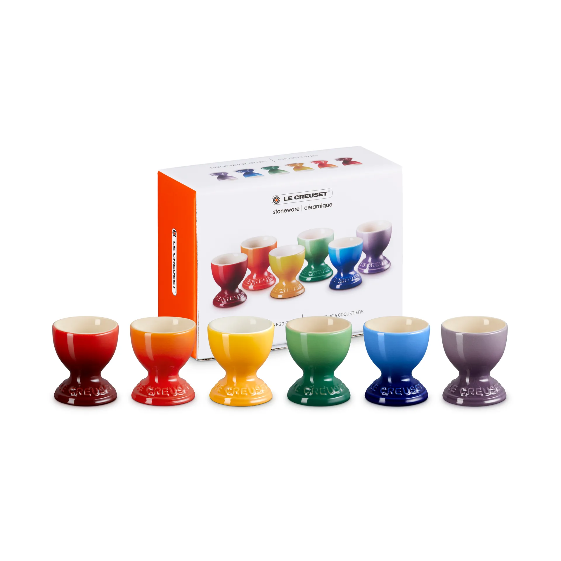 Signature Steingut Eierbecher 6-teilig, Rainbow Le Creuset