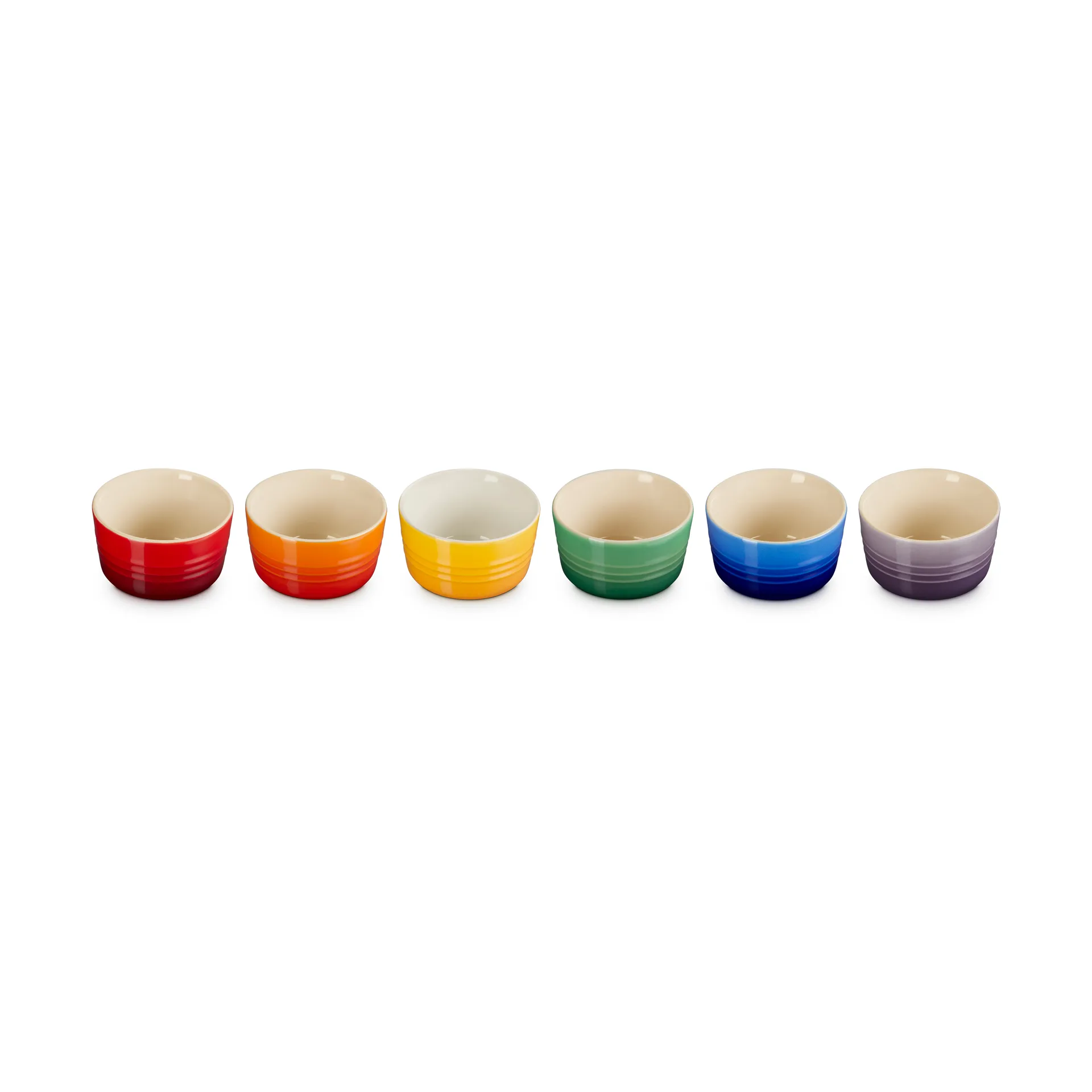 Signature Steingut Mini-Ramekin 6-teilig, Rainbow Le Creuset