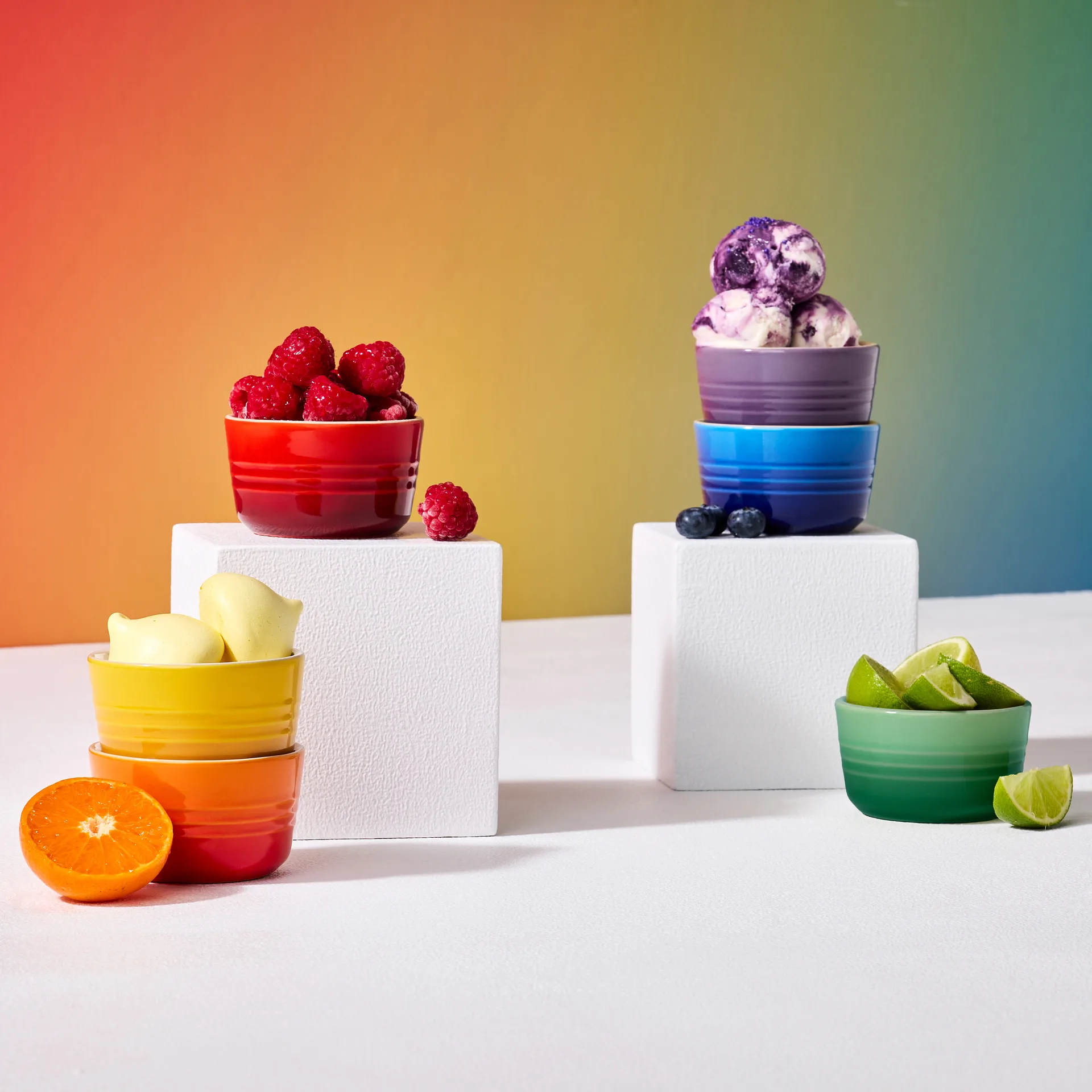 Signature Steingut Mini-Ramekin 6-teilig, Rainbow Le Creuset