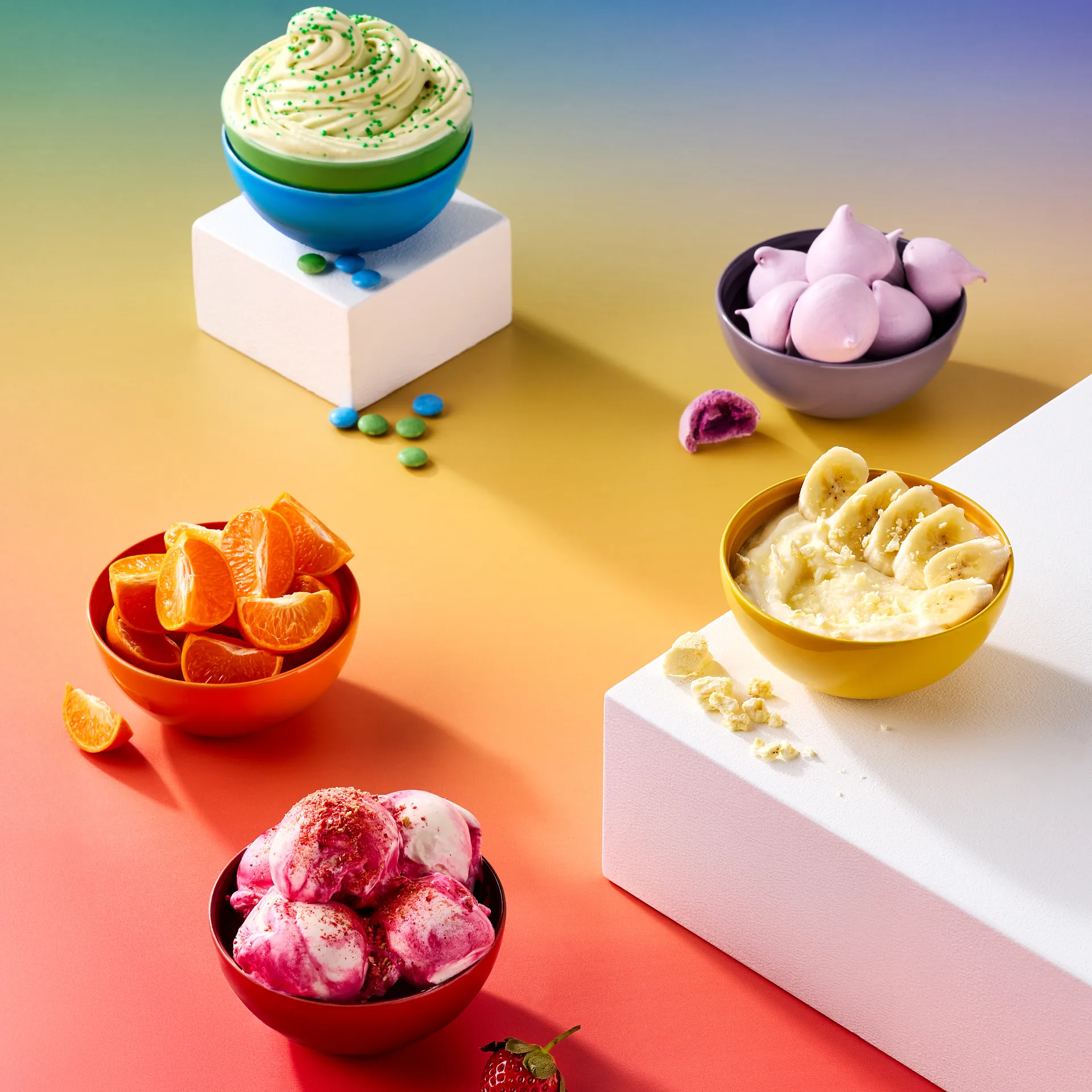 Signature Steingut Snackschale 6-teilig, Rainbow Le Creuset