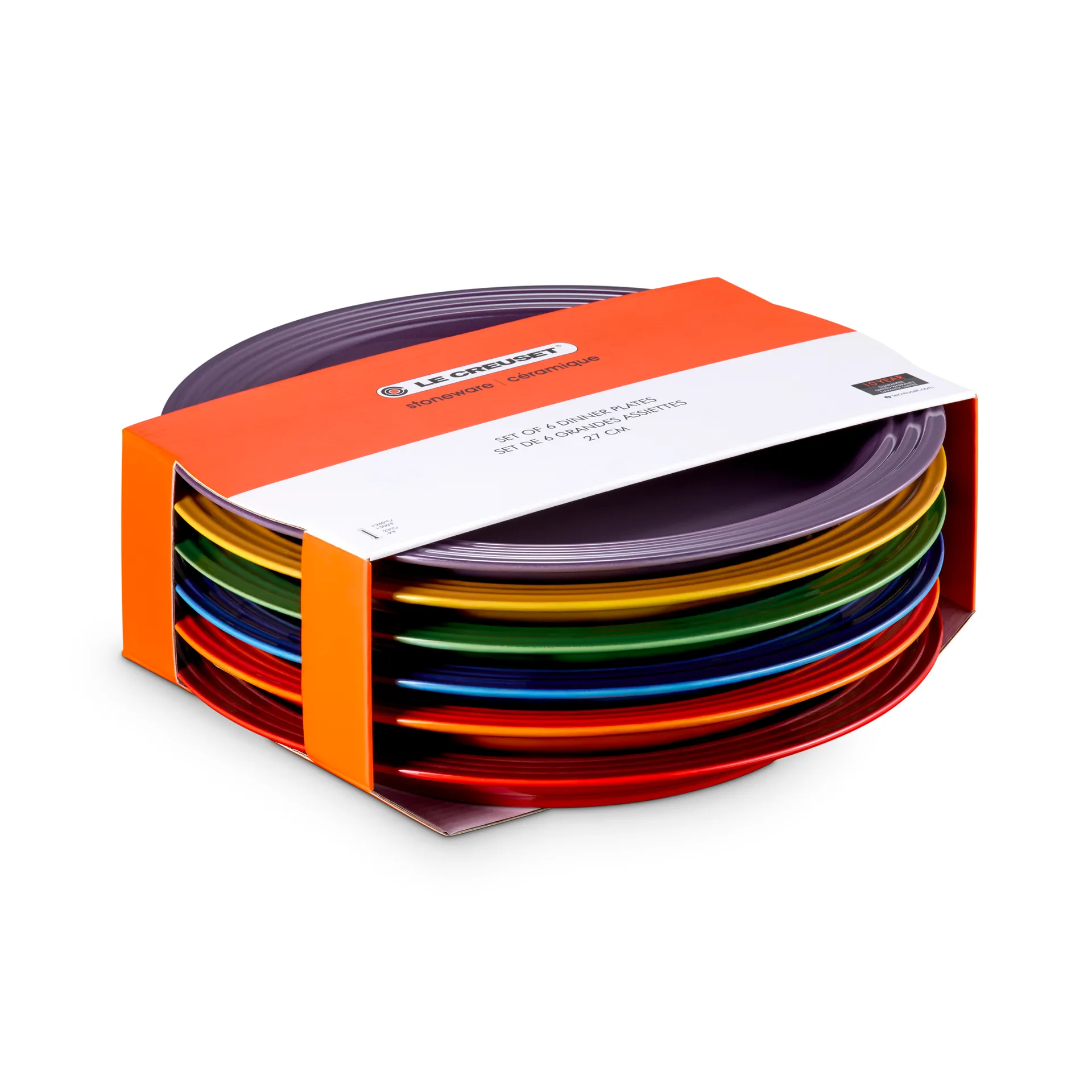 Signature Steingut Teller 6-teilig, Rainbow Le Creuset