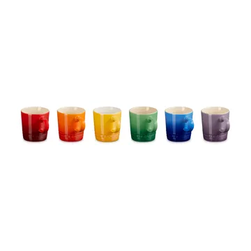 Signature Steinzeug Espressotasse 6-teilig - Rainbow - Le Creuset