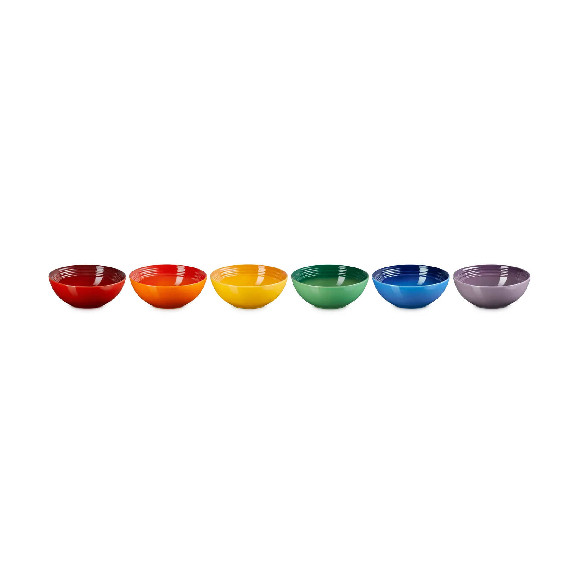 Signature Steinzeug tiefer Teller 6-teilig, Rainbow Le Creuset