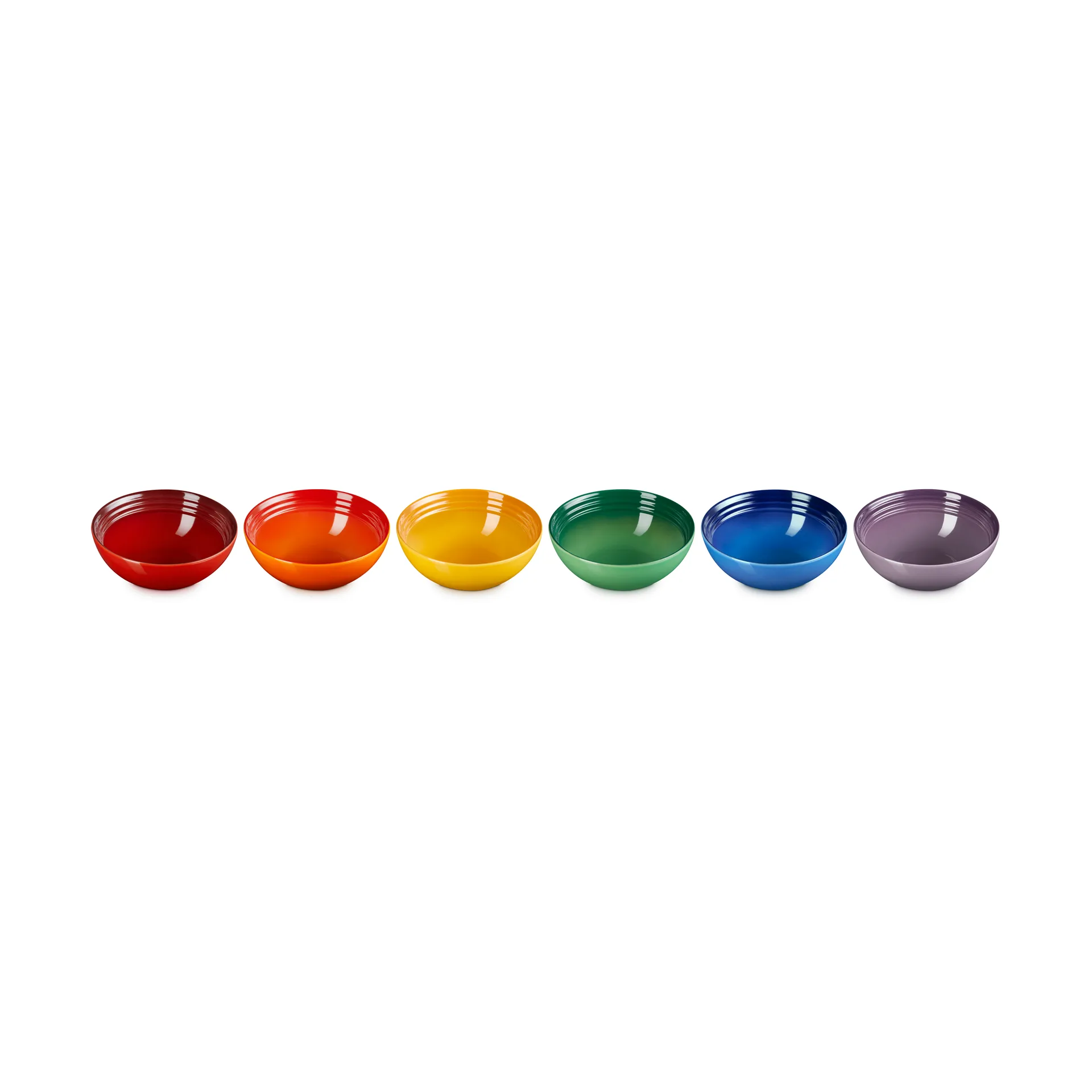 Signature Steinzeug tiefer Teller 6-teilig, Rainbow Le Creuset