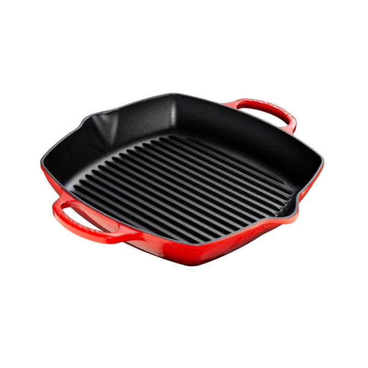 Tiefe quadratische Grillpfanne 30 cm, Cerise Le Creuset