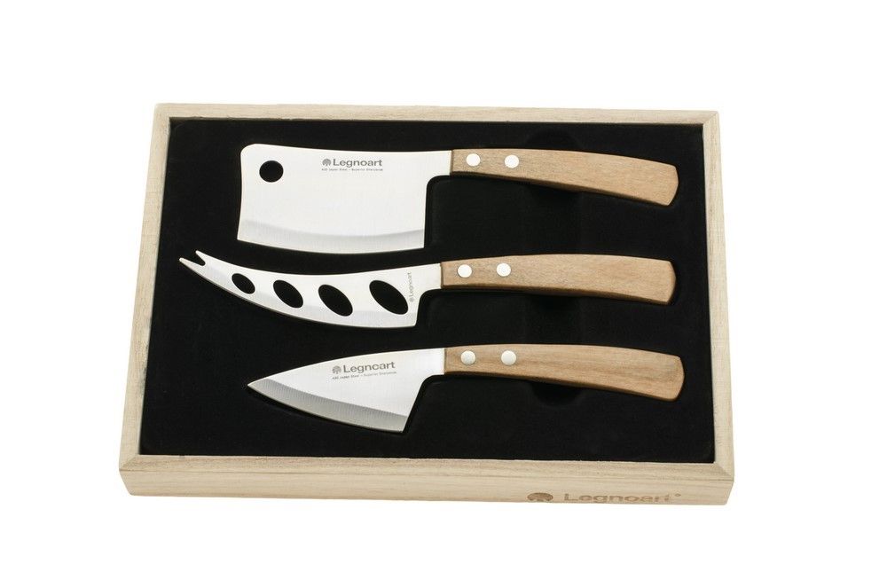 Legnoart Latte VIVO Käseset in Geschenkbox 3 Teile