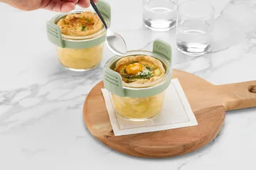 Lékué Air Fryer Glastasse mini 4-teilig - Transparent - Lékué