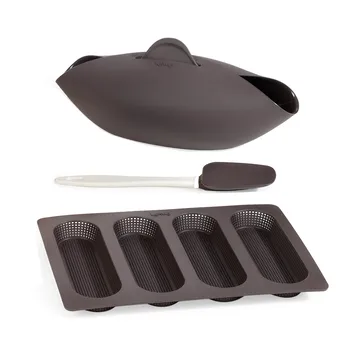 Lékué Brotbäcker-Set 3 Teile - Braun - Lékué